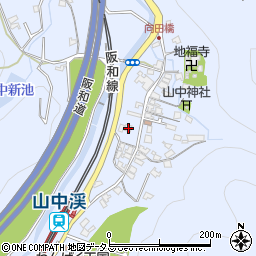 大阪府阪南市山中渓241周辺の地図