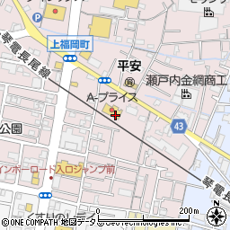 Ａ−プライス高松店周辺の地図