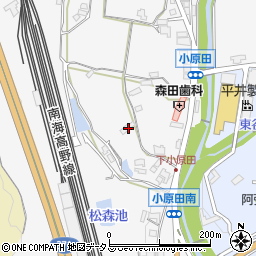 和歌山県橋本市小原田388周辺の地図