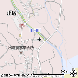 和歌山県橋本市出塔190周辺の地図