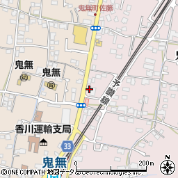 香川県高松市鬼無町藤井109-1周辺の地図