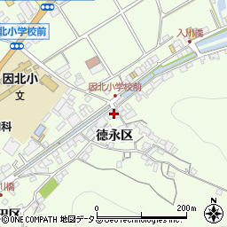 広島県尾道市因島中庄町徳永区41周辺の地図