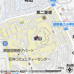 広島県安芸郡熊野町東山周辺の地図