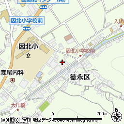 広島県尾道市因島中庄町徳永区3361周辺の地図