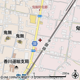香川県高松市鬼無町藤井104-2周辺の地図