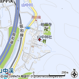 大阪府阪南市山中渓252周辺の地図