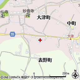 奈良県五條市大津町109周辺の地図