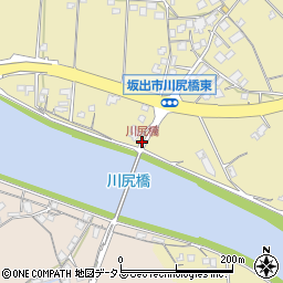 川尻橋周辺の地図
