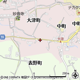 奈良県五條市大津町278周辺の地図