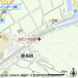 広島県尾道市因島中庄町徳永区32周辺の地図
