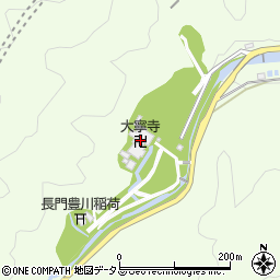 大寧寺周辺の地図