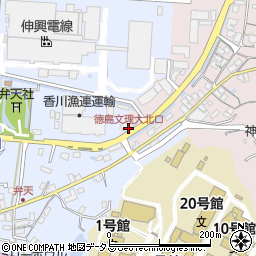 徳島文理大北口周辺の地図