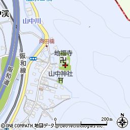 大阪府阪南市山中渓1180周辺の地図