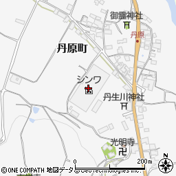 奈良県五條市丹原町周辺の地図