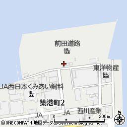 前田道路株式会社　香川合材工場周辺の地図