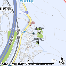 大阪府阪南市山中渓265周辺の地図