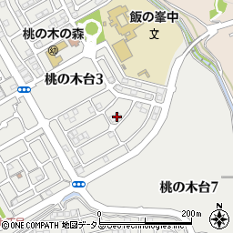 大阪府阪南市桃の木台3丁目周辺の地図