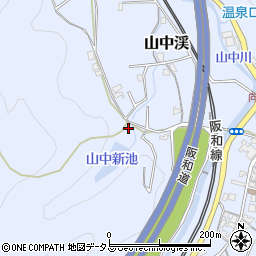 大阪府阪南市山中渓1289周辺の地図