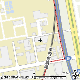 宇和島自動車運送株式会社瀬戸大橋営業所周辺の地図