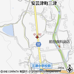 中ノ村周辺の地図