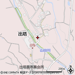 和歌山県橋本市出塔212周辺の地図