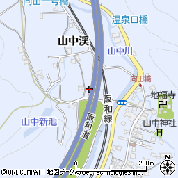 大阪府阪南市山中渓293周辺の地図