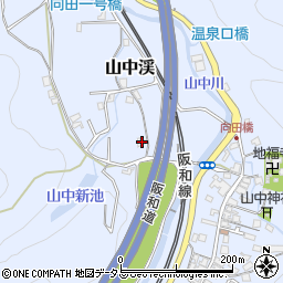 大阪府阪南市山中渓291周辺の地図