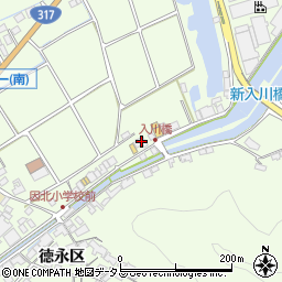 広島県尾道市因島中庄町徳永区丁周辺の地図