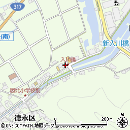 広島県尾道市因島中庄町徳永区甲周辺の地図