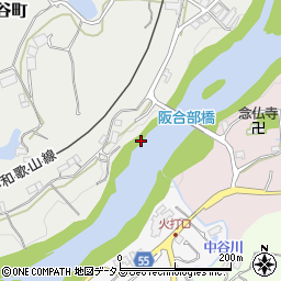 阪合部橋周辺の地図