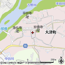 奈良県五條市大津町197周辺の地図