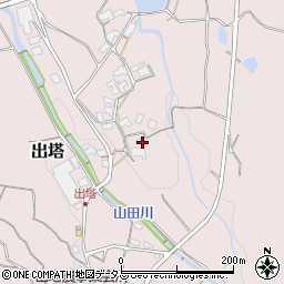 和歌山県橋本市出塔244周辺の地図