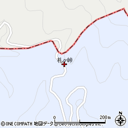 札ケ峠周辺の地図