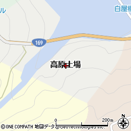 奈良県吉野郡川上村高原土場周辺の地図