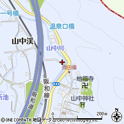 大阪府阪南市山中渓319周辺の地図