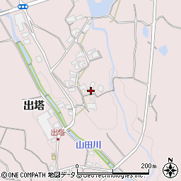 和歌山県橋本市出塔250周辺の地図