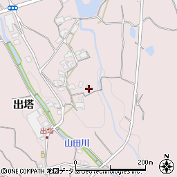 和歌山県橋本市出塔252周辺の地図