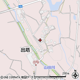 和歌山県橋本市出塔257周辺の地図
