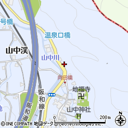 大阪府阪南市山中渓1175周辺の地図