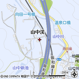 大阪府阪南市山中渓309周辺の地図