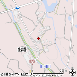 和歌山県橋本市出塔266周辺の地図