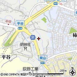 ローソン熊野平谷一丁目店周辺の地図