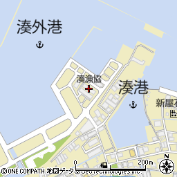 湊漁協周辺の地図