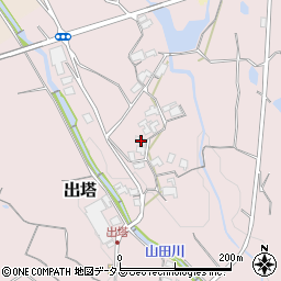 和歌山県橋本市出塔267周辺の地図