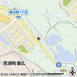 広島県東広島市黒瀬町楢原951周辺の地図