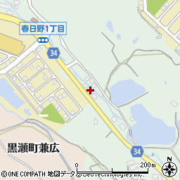 広島県東広島市黒瀬町楢原951周辺の地図