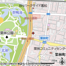 シャンス栗林公園周辺の地図