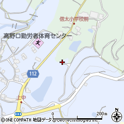 和歌山県橋本市高野口町上中204周辺の地図