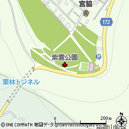 紫雲公園周辺の地図