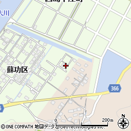 広島県尾道市因島中庄町蘇功区5065-6周辺の地図